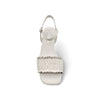 Hofu White Leather Sandal