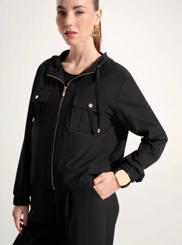 262621 Black Hooded Jacket
