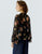 96718 Black Floral Blouse
