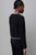 80918 Black Cardigan With Piping