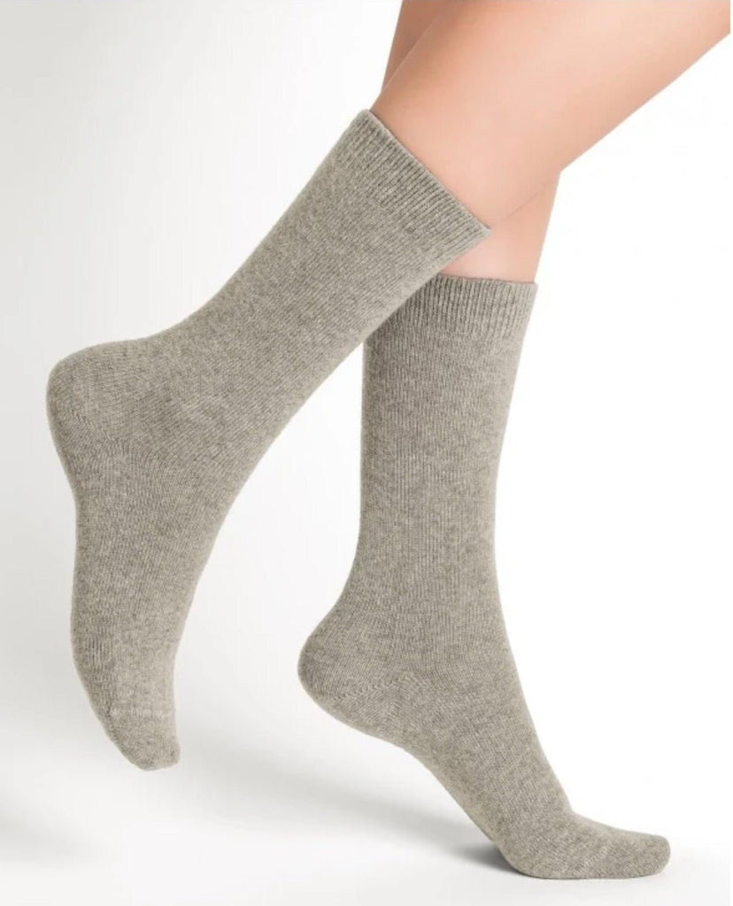 6095 Beige Cashmere Socks