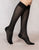 6619 Black Silk Wave Knee-High