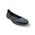 Fenja Navy Leather Flat