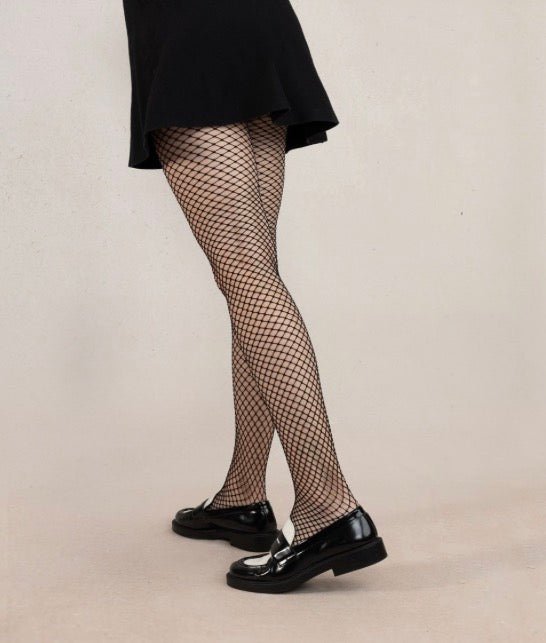 4128 Black Fishnet Pantyhose