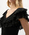 262089 Black Ruffle Top