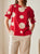 S26183 Red Polka Dot Top