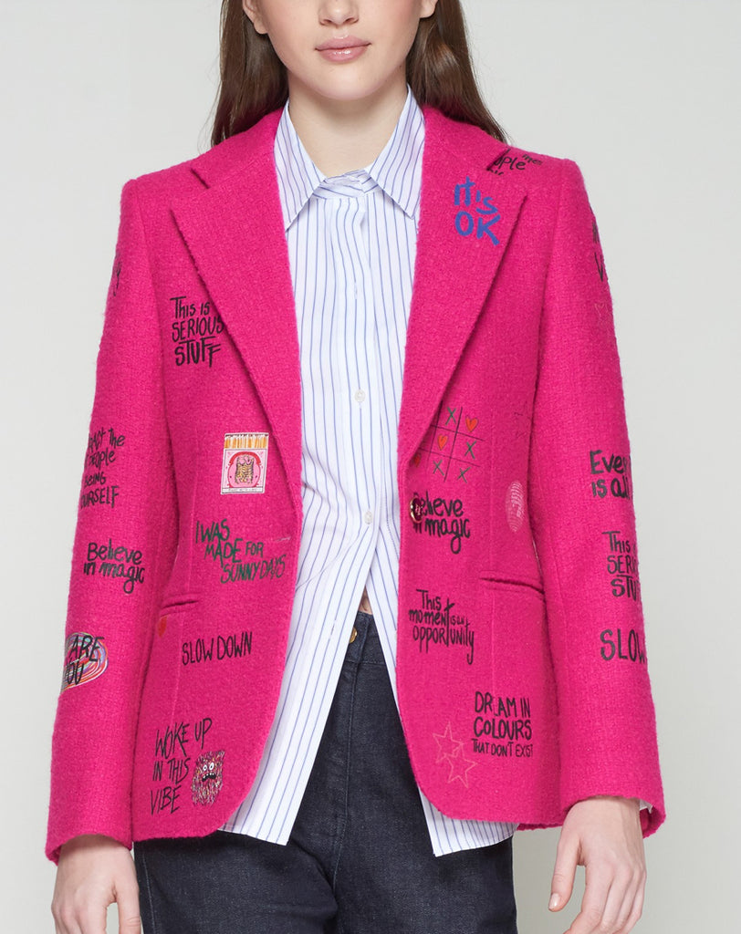 32858 Helen Pink Graffiti Jacket