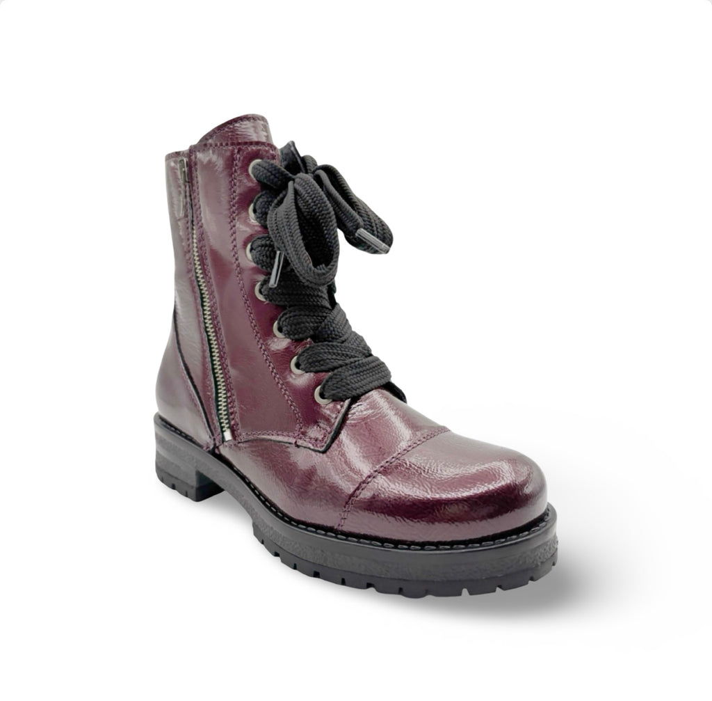 Paulie Purple Patent WATERPROOF Boot