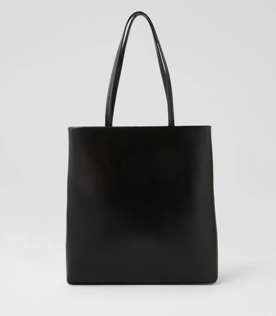 Talli Black Leather Tote