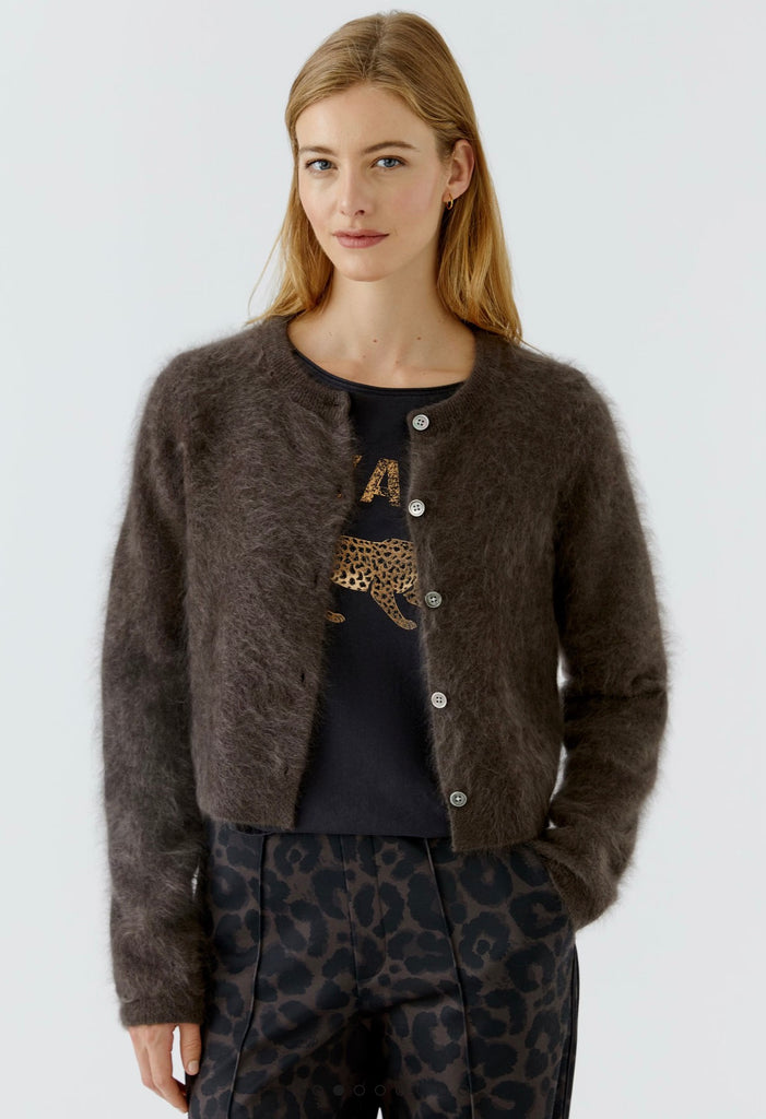 98958 Brown Cashmere Cardigan