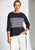 S25141 Navy Ecru Top
