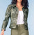 A47532 Khaki Mix Reversible Jacket
