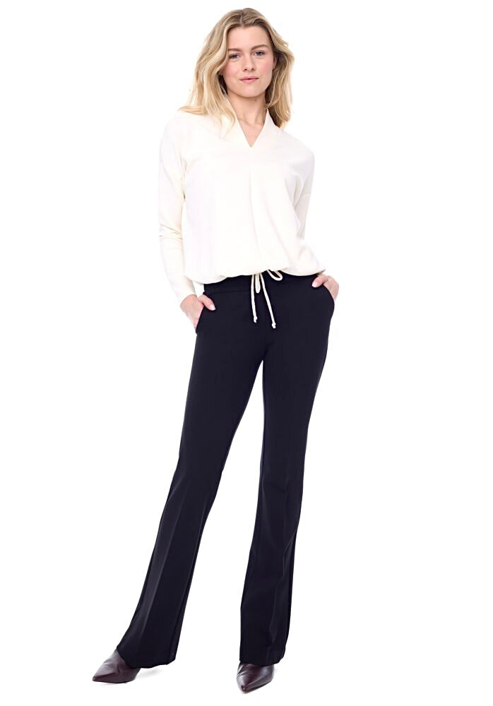 67923 Dark Charcoal Ponte Full Length Pant