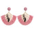 Pink Flame Earrings