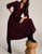 444295 Lucy Dark Plum Cord Dress