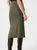 243967 khaki Midi Pencil Skirt