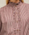 447412 Fril Neck Stripe Shirt