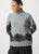 264935 Grey Lace Applicate Sweater
