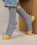 6537 Yellow Stripes Pattern Socks