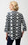 261097 Off White/Navy Geometric Jacket