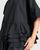 UT101B Urban Black Ruffle Top