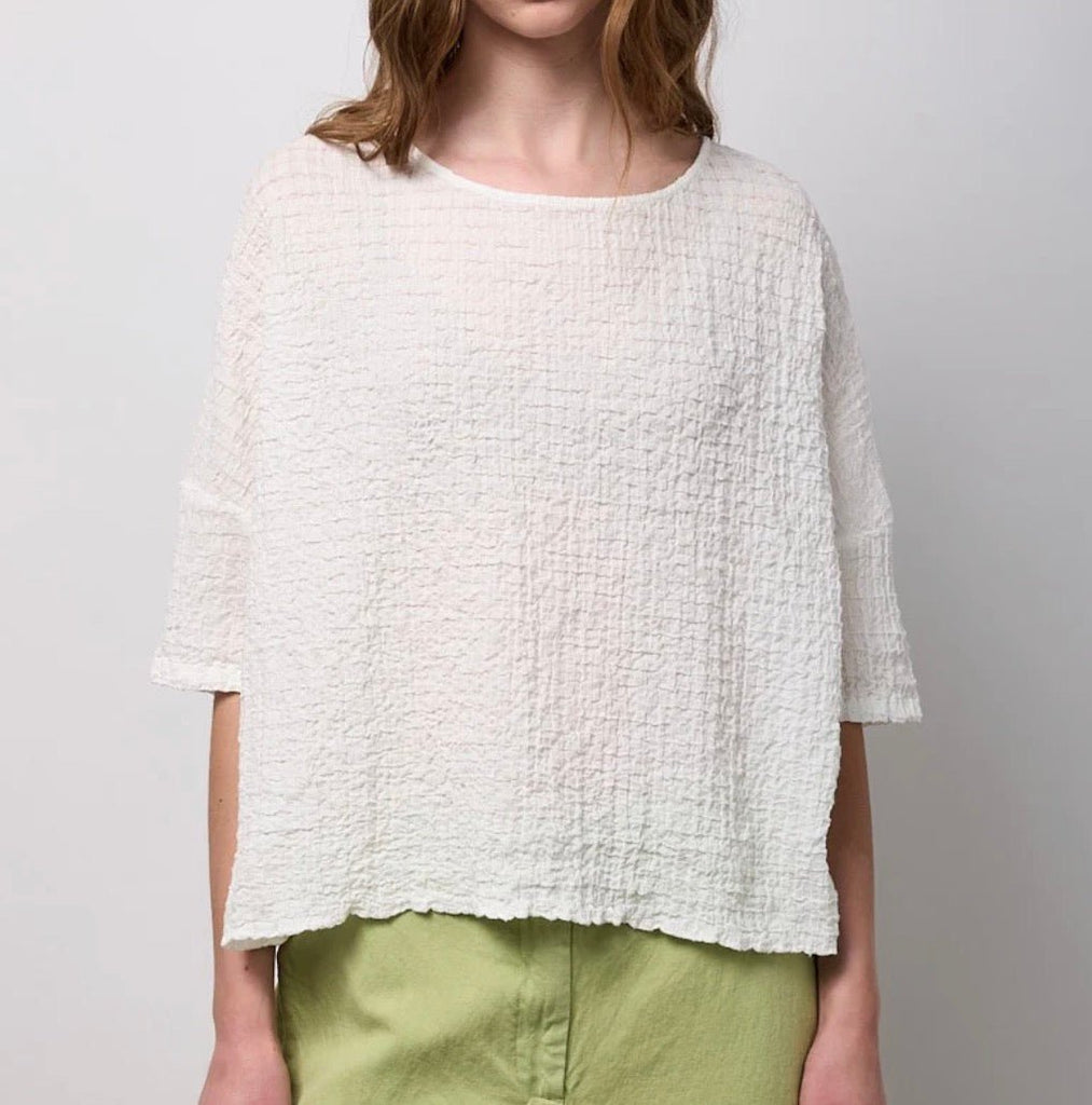 T104CA White Boxy Top