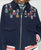 32646 Navy Embroidered Bomber Jacket