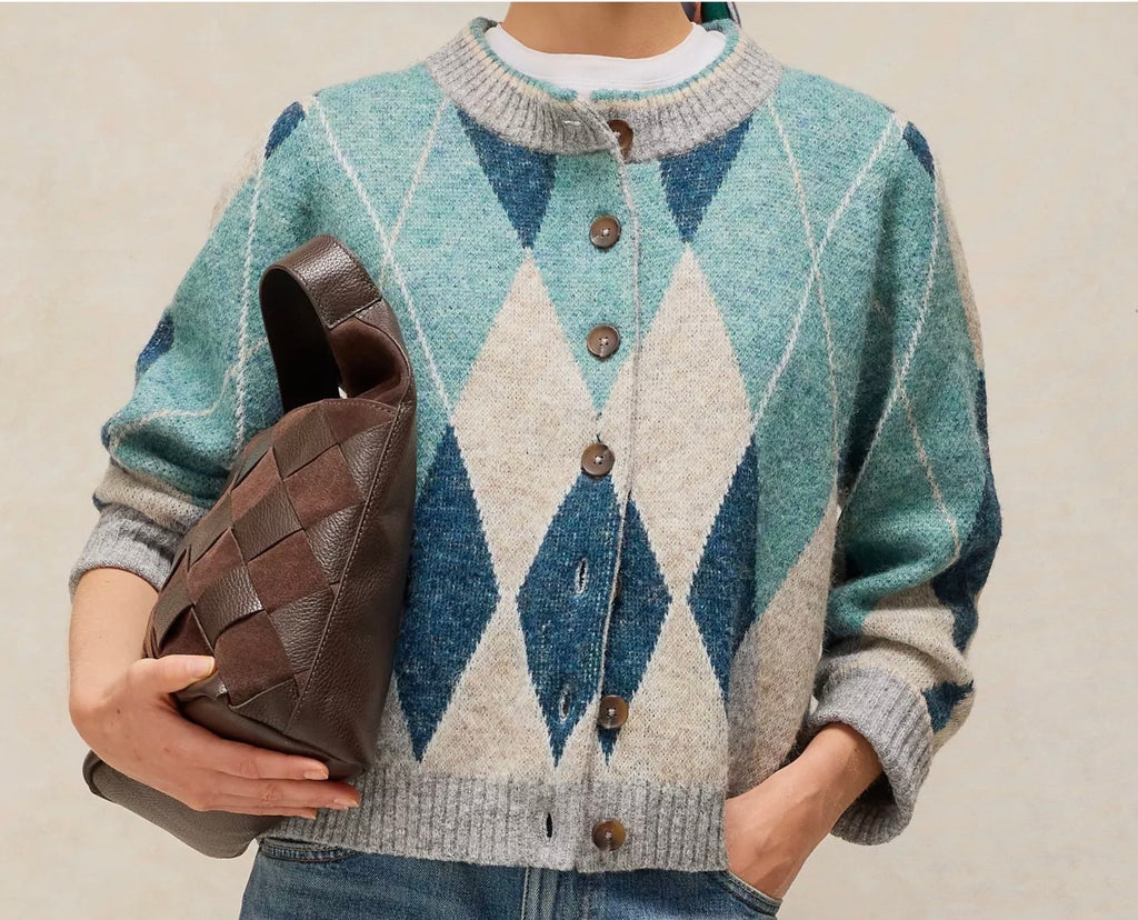 446725 Argyle Blue Multi Cardi