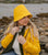 Mernini Yellow WATERPROOF Rain Hat