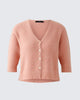 91781 Coral Button Up Cardigan
