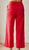 S26198 Red Cotton Wide Trouser