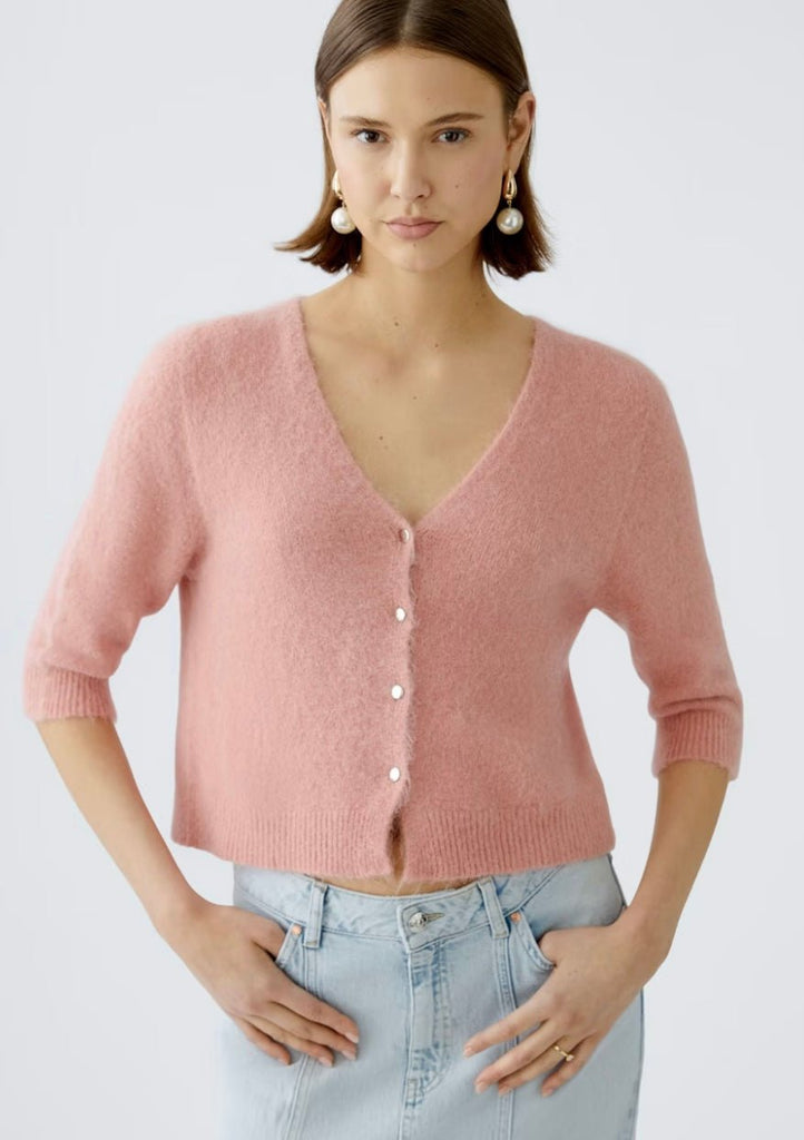 91781 Coral Button Up Cardigan