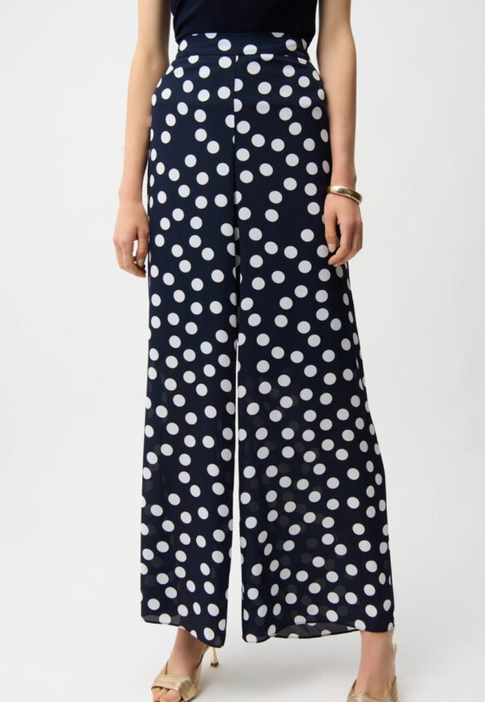 261305 Polka Dot Wide Leg Pants