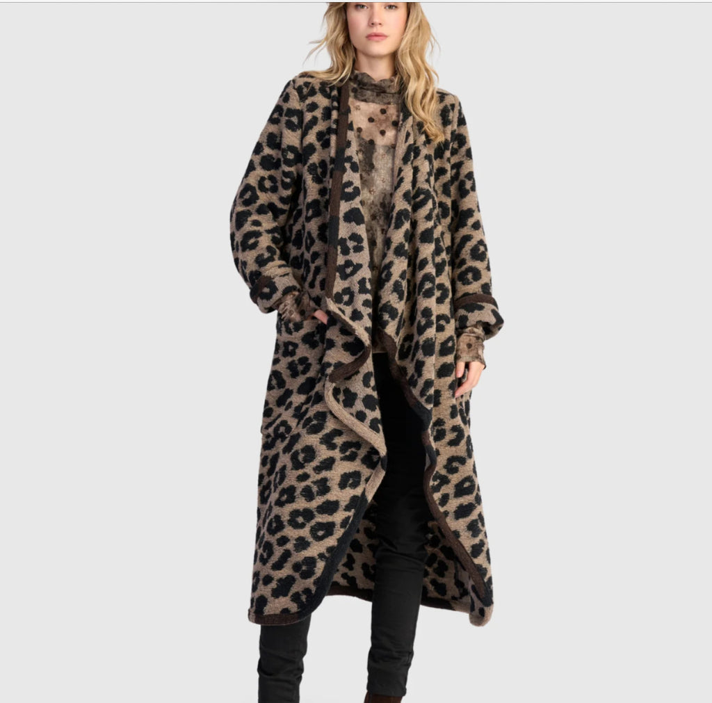 Leopard print coat 