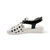 Madis White Black Spot Sandal