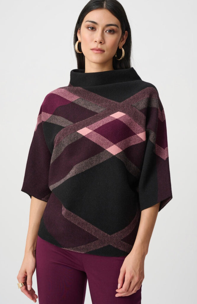 263947 Geo Cowl Neck Top