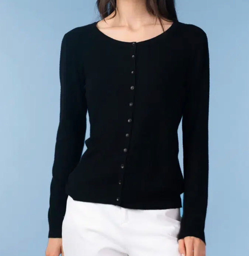 YRE701 Black Cardigan
