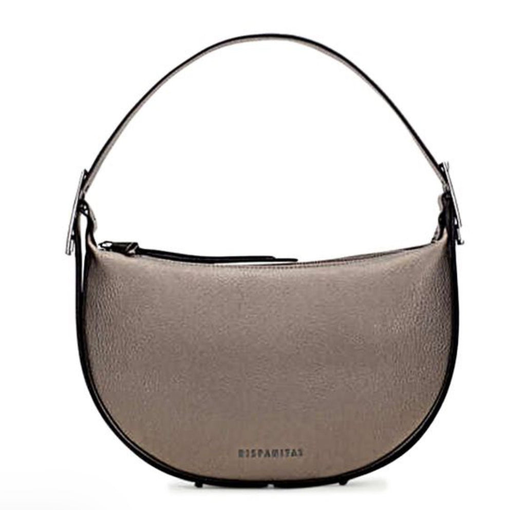 BI243530 Pewter Metallic Shoulder Bag