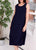 S26509 Navy Sleeveless Dress