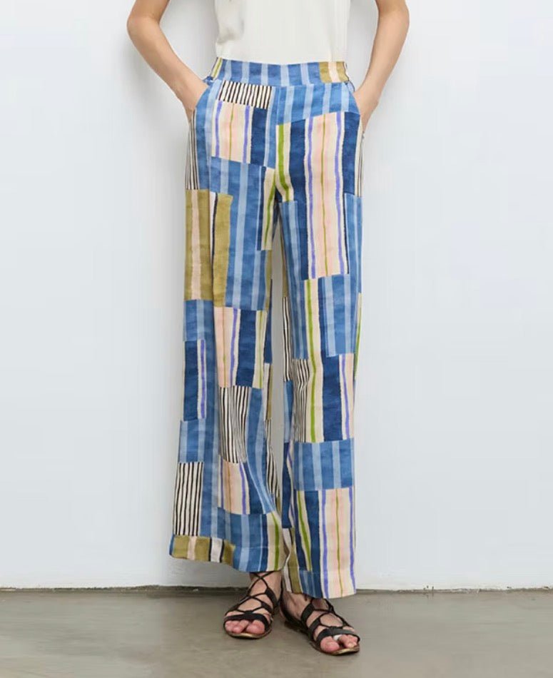 50329 Multi Patchwork Stripe Trouser