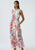 92857 Pink Green Floral Dress