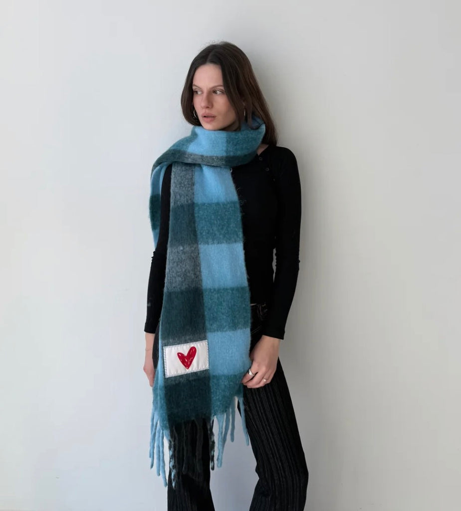 Go For It Heart Scarf