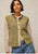 446606 Twist Green Multi Vest
