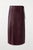 Burgundy faux leather wrap skirt 