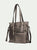 BI243527 Pewter Metallic Tote Bag