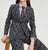 33811 Ari Grey Polka Dot Blazer