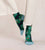 6612 Green Rabbit Pattern Socks