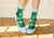 6612 Green Rabbit Pattern Socks