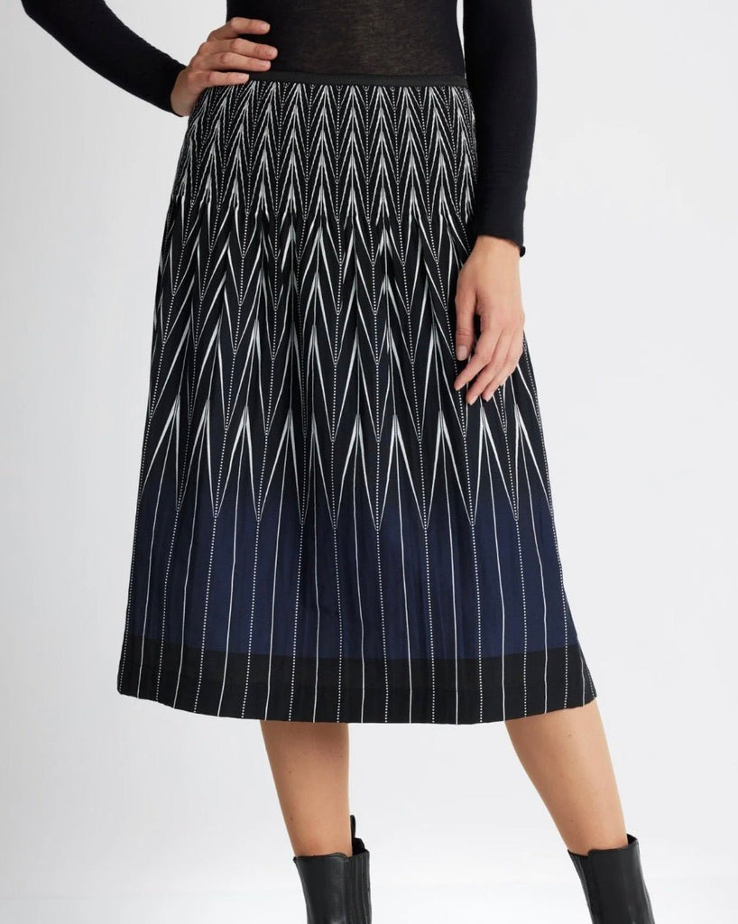 LLW13364 Longero Black Mix Skirt