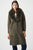 263973 Khaki Fur Collar Coat